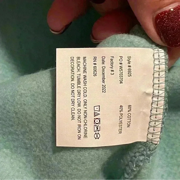 Wear The Peace HUMAN Long Sleeve Sweatshirt Green Size XL EUC - Picture 8 of 8